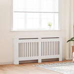 Radiator Cover White MDF 172 cm 244340