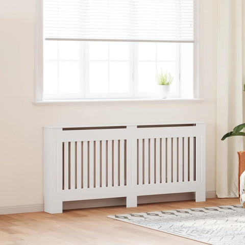 Radiator Cover White MDF 172 cm 244340