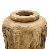 Decoration Vase 40x100 cm Solid Teak Wood 285209