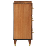 Side Cabinet 60x33x75 cm Solid Wood Mango 358287