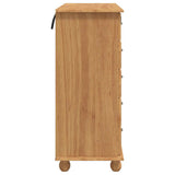 Chest of Drawer ASKIM Brown 91 x 40 x 95.5 cm Solid Pine Wood 4105418