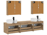 Bathroom Cabinet Set 5 pcs Artisan Oak Engineered Wood 3406614