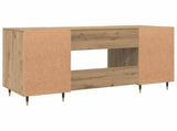 Desk with Shelf Artisan oak 140 x 50 x 75 cm Engineered wood 879523