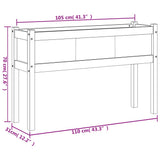 Garden Planter with Legs 110x31x70 cm Solid Wood Pine 837564