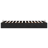 Ottoman Bed Frame No Mattress Black Single Velvet 3310999