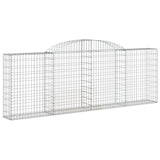 Arched Gabion Baskets 17 pcs 300x30x100/120 cm Galvanised Iron 3146534