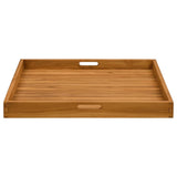 Serving Tray 70x70 cm Solid Teak Wood 315459