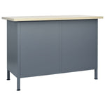 Workbench Black 120x60x85 cm Steel 145346