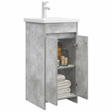 Bathroom Vanity with Sink Concrete Grey 42 x 40 x 84.5 cm 890771