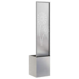 Garden Privacy Screen Sliver 32 x 150 cm Stainless steel 876389