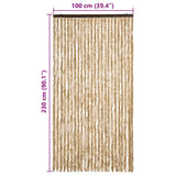 Fly Curtain Beige 100x230 cm Chenille 377378