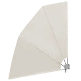 Collapsible Balcony Side Awning Cream 210x210 cm 41576