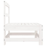 Garden Middle Sofas 2 pcs White Solid Wood Pine 825514