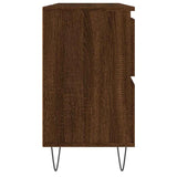 Bathroom Cabinet Brown Oak 80x33x60 cm Engineered Wood 831659