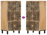 Side Cabinet 40x33x110 cm Solid Wood Mango 358241