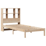 Bookcase Bed without Mattress 90x200 cm Solid Wood Pine 3321581