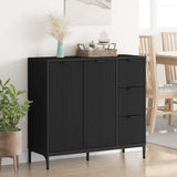 Sideboard Black 89.5 x 33 x 82 cm Engineered Wood 883455