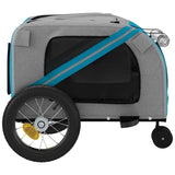 Pet Bike Trailer Blue and Black Oxford Fabric and Iron 93890