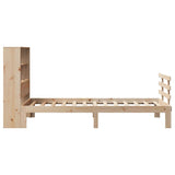 Bookcase Bed without Mattress 90x190 cm Single Solid Wood Pine 3322743