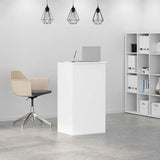 Reception Desk White 55x50x103.5 cm Engineered Wood 859015