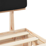 Bed Frame with Upholstered Headboard Black 90 x 190 cm 877456