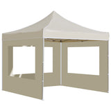 Professional Folding Party Tent with Walls Aluminium 2x2 m Cream 48930