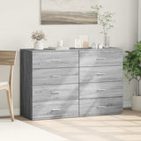 Sideboards 2 pcs Grey Sonoma 60x39x80 cm Engineered Wood 3276628