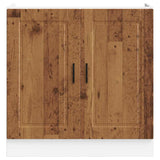 Sink Base Cabinet "Porto" Old Wood 80x46x81.5 cm Engineered Wood 853935