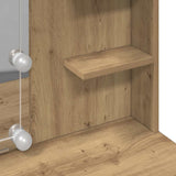 Dressing Table with LED Lights Artisan Oak 96x40x142 cm 857026