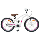 Kids Bike 20 Inches for 6-11 Years Old White 42009682
