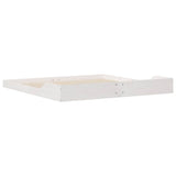 Bed Frame White 180 x 220 cm Solid Pine Wood 873380