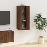 Wall Mounted TV Cabinet Brown Oak 40x34,5x100 cm 816687
