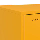 Bedside Cabinets 2 pcs Mustard Yellow 36x39x43.5 cm Steel 846621