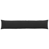 Sofa Pillows 2 pcs Black 200 x 40 cm Corduroy Fabric 42013891