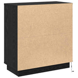 LED Sideboard Black Oak 71 x 34.5 x 75 cm Engineered Wood 869651