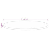 Table Top 70x2.5 cm Round Solid Wood Mango 370076