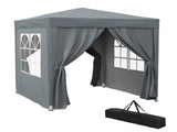 2 x 2m Pop Up Gazebo with Sides, Metal Frame Waterproof Marquee Party Tent Canopy with Free Carrying T3398P310878