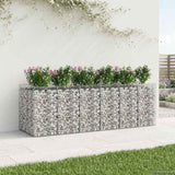 Gabion Raised Bed 3 pcs Silver 3422227