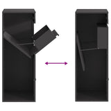 Parcel Drop Box with Storage Black 41 x 38 x 103 cm Steel 874933