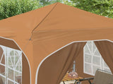 Pop-up Party Tent 192 x 192 x 245 cm Beige 42019837