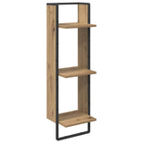 Wall Shelf Set with Shelf 6 pcs Artisan Oak 100 x 25 x 30 cm 882848
