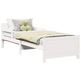 Bed Frame with Headboard White 80 x 200 cm Engineered Wood 877210