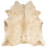 Real Cowhide Rug Beige 180x220 cm 376704