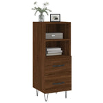ZNTS Sideboard Brown Oak 34.5x34x90 cm Engineered Wood 828667