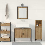 Bathroom Furniture Set with Storage 2 pcs Brown 80 x 33 x 60 cm 3334332