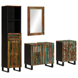 4 Piece Bathroom Furniture Set Solid Wood Acacia 3217106