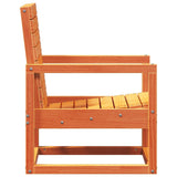 Garden Chair Wax Brown 57,5x63x76 cm Solid Wood Pine 844645