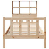 Bookcase Bed without Mattress 100x200 cm Solid Wood Pine 3322129