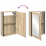 Bathroom Furniture Set with Shelf 2 pcs Brown Engineered wood 3345132