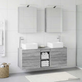 Bathroom Furniture Set 5 pcs Grey Sonoma 3406756